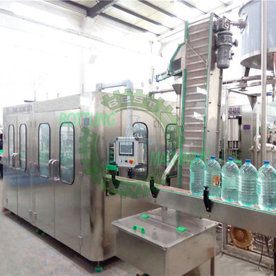 5000-5500BPH πόσιμη μηχανή πλήρωσης μπουκαλιών νερού 32-32-8 3-10L αυτόματη